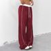 Women's Black Sports Pants Spring Summer Fashion Loose Casual Sweatpants Wide Leg Drape Style American Trend_ecoleips.com