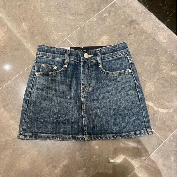 K Comes With A Full Crotch Cushion, Half Body Short Skirt, Women's Fashionable Pattern, Slim Fit, Leg Length, High Waist Denim Short Skirt_ecoleips.com