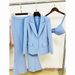 2025 New Blingbling Highlight One Button Suit Vest Flared Pants Three-Piece Set_ecoleips.com