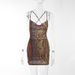 Y2k Women's Spaghetti Strap Bodycon Mini Dress - Sexy High Waist V-Neck Sling Dress For Night Out & Street Style_ecoleips.com