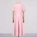 Women's Sweet Long Dress - Japanese & Korean Style With Diamond Neckline & Bow Detail (Casual Elegant Look)_ecoleips.com