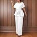 Women's Clothing Women's Clothing Summer Solid Color Tops High Waist Wide Leg Pants Fashion Casual Suits Women_ecoleips.com