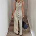 Women's French Striped Sleeveless Knit Dress Summer High End Design Casual Vest Dress for Petite Niche Style_ecoleips.com