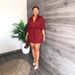 Women's Clothing Women's Casual Loose V Neck Low Cut Tie Waist Workwear Dress Sexy For Formal & Casual For Women_ecoleips.com