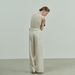Suitable For All Seasons UMA WHITE Guangzhou Thirteen Factories Run Deng 2025 Spring New Casual For Women Tencel Mixed Linen Wide-leg Long Pants_ecoleips.com
