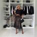 2025 New Trendy Leopard Print Elastic Waist Flared Mesh Skirt For Women_ecoleips.com