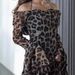 Women's Clothing Sexy Chiffon Watermark Leopard Print Ball Dress_ecoleips.com