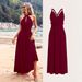 Beach High-end Niche Long Dress, Often Worn French Backless Sexy Big Swing Dress_ecoleips.com