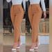 Women's Slim-Fit Polyester Ankle Pants – 12 Trendy Colors | Stretch Comfort | S-XXL | Office To Weekend Versatile Trousers_ecoleips.com