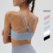 New European And American Style Sports For Women, Shockproof Running, Nude-feel Yoga Tank Top, Sexy Backless Fitness Bra_ecoleips.com
