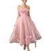 Women's Clothing Sexy Sleeveless Suspender Dress Slim Dress Waist Slim Host Evening Dress_ecoleips.com