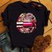 European And American Cross-border Foreign Trade Wholesale Clothing Sexy Fashion Lip Print Round Neck Plus Size_ecoleips.com