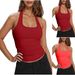 2025 Cross-Border Sleeveless Women's Sports Super Elastic Quick-Dry Breathable Halter Neck Fitness Vest_ecoleips.com
