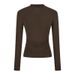 ng2510292 Spicy Girl Waist-Cinching Long Sleeve T-Shirt For Women 2025 Spring And Autumn New High Neck Slim Fit Versatile Base_ecoleips.com