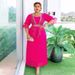 Women's Clothing Elegant Pleated Skirt Long Skirt Muslim Large Size Dress_ecoleips.com