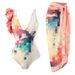 "Elegant Printed One-Piece Swimsuit With Chiffon Skirt – French Retro Style & Belly Covering Design"_ecoleips.com