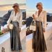 Women's Clothing New Set Ins Internet Celebrity Same Style Satin Long Sleeve Shirt + Metal Shiny Skirt_ecoleips.com
