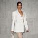 Women's Clothing Solid Color Casual Slim Fit Suit Long Sleeve Elegant Knit Blazer Dress – Autumn Office-to-Dinner Dress With Peplum Waist (XS-XL)_ecoleips.com