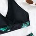Aria Basics New Bikini In Solid Color Spliced Design, Two-piece With Tie Straps, Push-up Sexy Swimsuit For Women_ecoleips.com