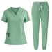 Women's short-sleeved doctor's gown, surgical gown, women's beauty work clothes, men's operating room scrub gown, elastic quick-drying gown_ecoleips.com