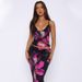 Women's Clothing Summer New Fashion Print Sexy V Neck Small Vest Slim Skirt Suit_ecoleips.com