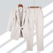 Women's Clothing Professional suits for women spring and summer new simple solid color large size suits elegant slim suits two piece suits_ecoleips.com