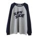 American Retro Sweatshirt For Women, Autumn Thin Loose-fitting Korean Style, Versatile And Slimming, Hong_ecoleips.com