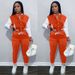 Women's Patchwork Short Jacket Baseball Uniform Set Single Breasted Autumn Winter European American Style Sports Two Piece_ecoleips.com