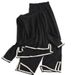 Elegant Color Block Slit Long Sleeve Knit Top with High-Waisted Slimming Wide Leg Pants Women's Two-Piece Set for Autumn_ecoleips.com