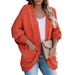 Chunky Cable Knit Cardigan - Oversized Batwing Sleeve Sweater Coat For Women, Soft Acrylic Blend Yarn, Longline V-Neck Open Front Casual Pullover_ecoleips.com