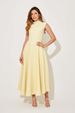 Women Solid High‑End Maxi Dress Minimalist Generous Design Elegant Socialite Style Casual Party Daily Wear Dress_ecoleips.com