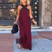 Women's Off-Shoulder Patchwork Dress Summer Fashion Loose Fit Sleeveless Home Loose_ecoleips.com