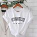 Women's Casual Round Neck Short Sleeve T-Shirt Multi-Color Simple Fashionable Sports Top Solid Loose Printed_ecoleips.com