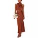 Women's Clothing New Spring And Summer Satin Multi Color Slim Casual Two Piece Suit_ecoleips.com