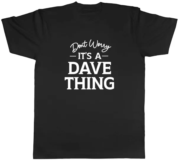 Women's T-Shirts Personalised Don't Worry It's Name Thing Mens Unisex T-Shirt Tee_ecoleips.com