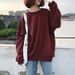 European Korean Style Spring Autumn Thin Sweatshirt For Women, Round Neck, Trendy Student Couple And Best Friend Outfit,_ecoleips.com