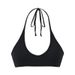 Hot Girl Ultra-short 2025 Halter Neck Tie-up Yoga Camisole For Women, European And American Style, Sexy Deep-neck Padded_ecoleips.com