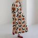Flowy Printed Long Sleeve Maxi Dress – Oversized Fit, Round Neck, Boho Chic_ecoleips.com