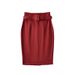 K New High Waisted Suit, Hip Hugging Skirt, Commuting Split Waist Belt A-line Skirt_ecoleips.com