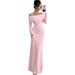 Women's Fashion Off-Shoulder Cross Back Bodycon Long Dress Style Elegant Clothing_ecoleips.com