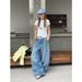 ICC Early Spring New Style Relaxed Fit Oversized Balloon Pants With Three-dimensional Segmentation Loose Jeans For Women_ecoleips.com