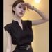 Short Skirt Set For Women Fashion Summer 2025 Thin Slimming V-Neck T-Shirt Women's Outerwear Solid Color Sleeveless Top_ecoleips.com