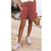 High Waist Casual Shorts For Women - Solid Color Stretch Polyester Shorts With Comfort Fit (S-5xl, Multiple Colors)_ecoleips.com