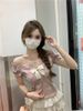 Cool And Silky, Tmall Quality, One-Shoulder Bow Knitted Short-Sleeve T-Shirt For Women_ecoleips.com