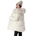 Women's Oversized Hooded Winter Coat With Faux Fur Trim – Thick Polyester Cotton Padding, Streetwear Style (4 Colors)_ecoleips.com