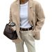 Diyun European And American Casual High-End Solid Color Blazer Women's Clothing 2025 Autumn Winter_ecoleips.com