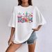 Women's Casual Round Neck T-Shirt Summer Style Versatile Loose Fit Short Sleeve Cartoon Beverage Print Top_ecoleips.com