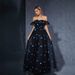 Women's Clothing New Style Butterfly Embroidery Mesh Niche Banquet Party Evening Dress_ecoleips.com