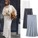 Women's Clothing Satin Polka Dot Midi Skirt Elegant Fishtail A-Line Mid-Calf Versatile Skirt For Spring/Autumn Summer_ecoleips.com