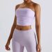 Women's Clothing New Autumn And Winter Chest Wrap Clothes Tops For Women Threaded Pleated Tube Top Quick Drying Slim Sports Underwear Fitness Clothes_ecoleips.com